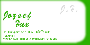jozsef hux business card